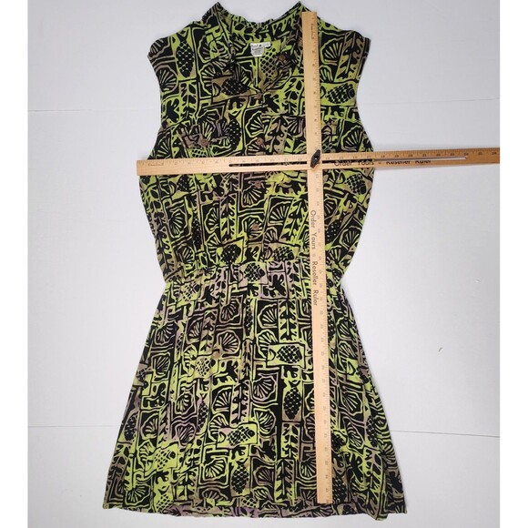 Hand Kreation Tribal Dress Large Bamboo Buttons Indonesian Bali Travel - Picture 6 of 7